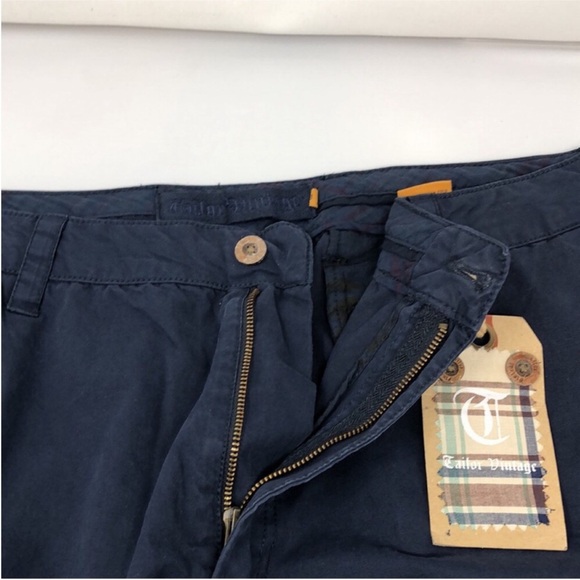 NEW Tailor Vintage Shorts Navy Walking Shorts Men’s Size 38 - Picture 6 of 14